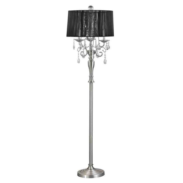 Black Chandelier Standing Lamps Regarding Most Up To Date 45 Best Chandelier Lamp Images On Pinterest (Photo 4 of 10)