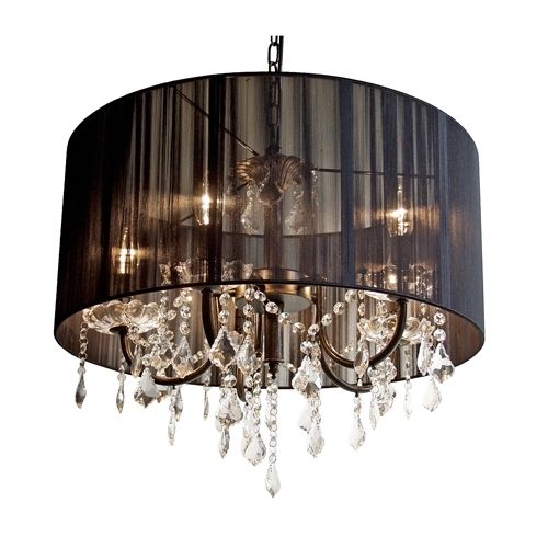 Featured Photo of 10 Best Black Chandeliers with Shades