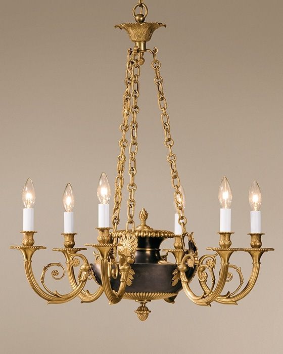 Brass Chandeliers Intended For Current Chandelier – Antique Brass And Antique Bronze Chandelier (View 6 of 10)