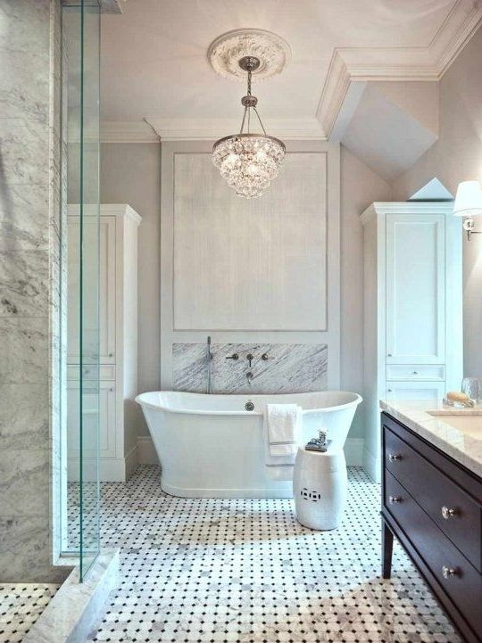 Captivating Bathroom Crystal Chandelier 25 Best Ideas About Bathroom Throughout Most Recently Released Chandelier In The Bathroom (Photo 4 of 10)