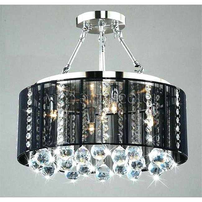 Chandelier Black Crystal 6 Chandeliers From Chandelier Black Shade Intended For Most Recently Released Chandeliers With Black Shades (Photo 4 of 10)