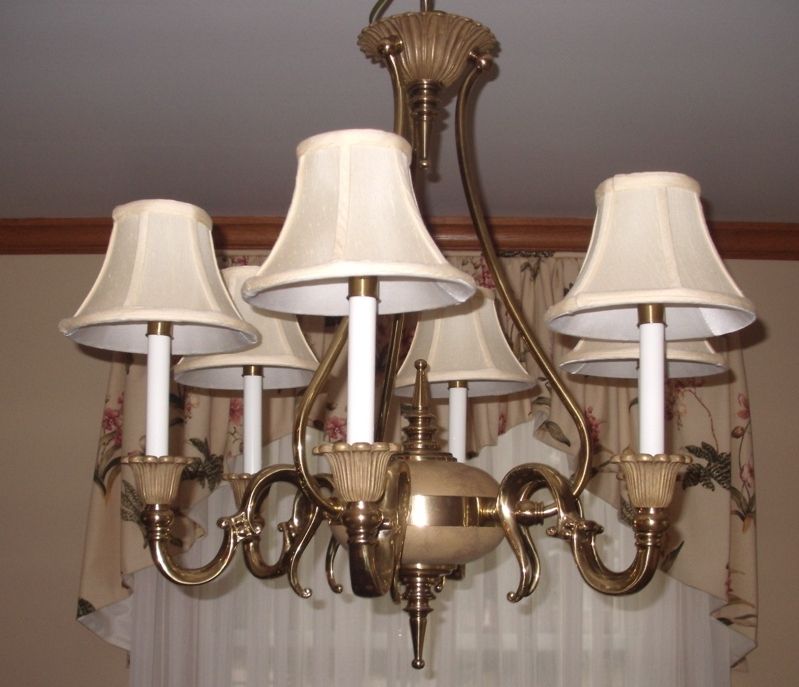 Chandelier Lampshades With Regard To Current Ne Ohio Lampshade Restoration, Chandelier Candlelight Shades (Photo 7 of 10)
