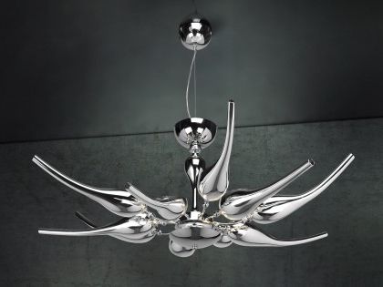 Chrome And Glass Chandeliers Regarding Most Recently Released Pendant Lighting Archives – Murano Lighting (View 10 of 10)