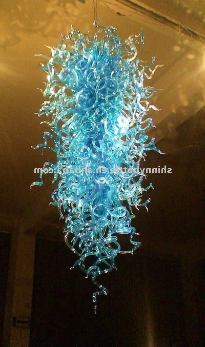 Dale Chihuly Knockoff I Could Never Afford A Real Chihuly But Maybe For Current Turquoise Blown Glass Chandeliers (Photo 6 of 10)