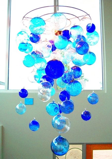 Famous Turquoise Bubble Chandeliers Within Glass Blowers & Blowing Studio In Michigan (View 3 of 10)