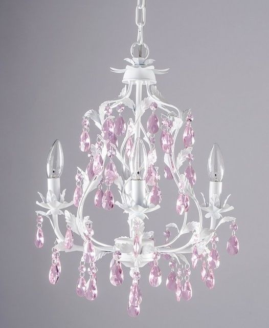 Fashionable Chandeliers For Kids Inside Entranching Amusing Pink Chandelier For Kids Room Spectacular (View 2 of 10)