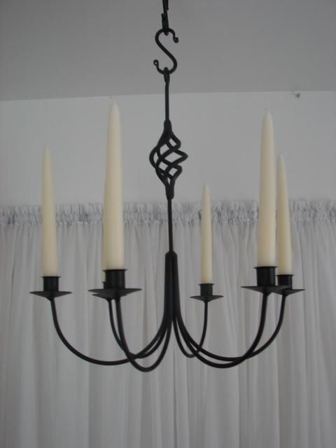 Fashionable Wrought Iron Chandeliers And Hanging Candle Holders – Candoliers Within Hanging Candelabra Chandeliers (Photo 6 of 10)