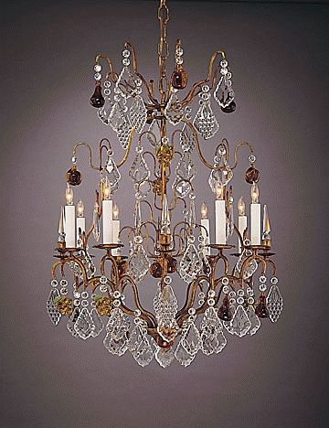 French Crystal Chandeliers With Trendy Wildwood Lamps 396 French Gold And Crystal Chandelier Crystal Fruit (View 10 of 10)