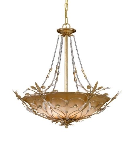 Gold Leaf Chandelier With Regard To Latest Crystorama 4700 Gl Primrose 6 Light 25 Inch Gold Leaf Chandelier (View 4 of 10)