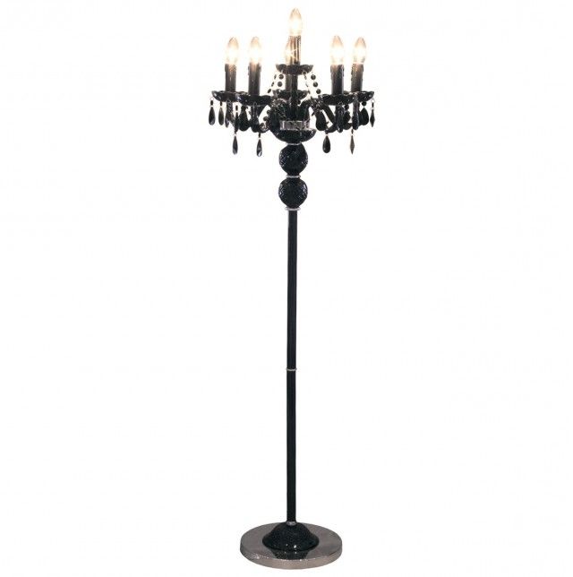 Home Design Ideas With Black Chandelier Standing Lamps (Photo 3 of 10)