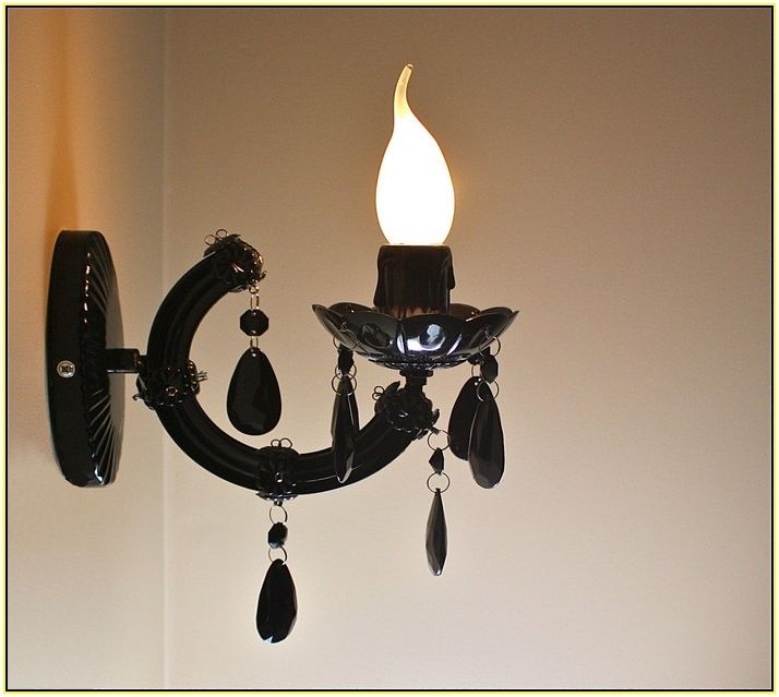 Featured Photo of Top 10 of Black Chandelier Wall Lights