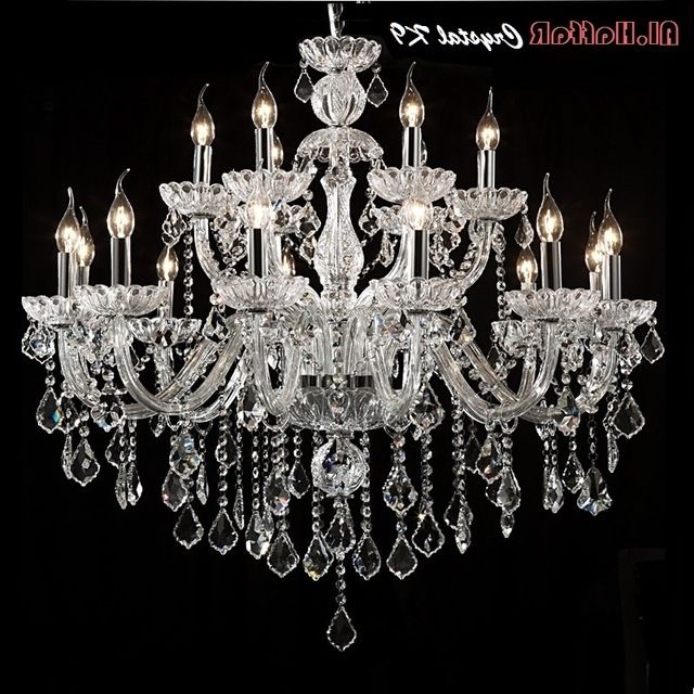 Large Crystal Chandeliers Intended For Well Known Large Crystal Chandelier Lighting Luxury Crystal Light Fashion (Photo 9 of 10)