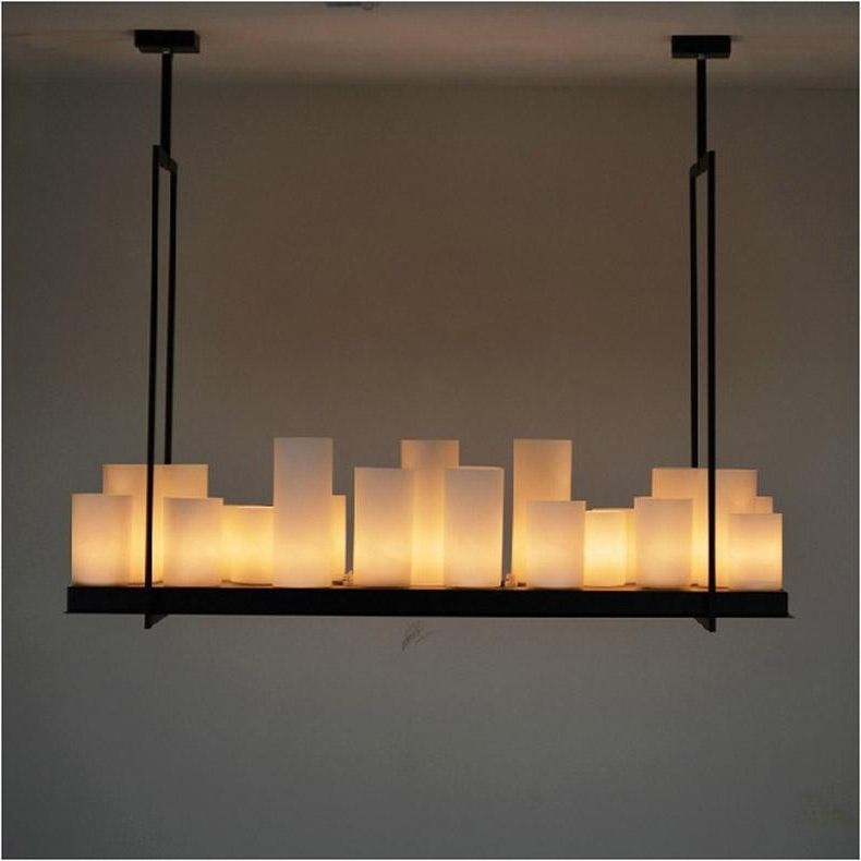 Latest European Style Rectangle Modern Candle Decorative Modern Chandelier Inside Candle Chandelier (Photo 5 of 10)