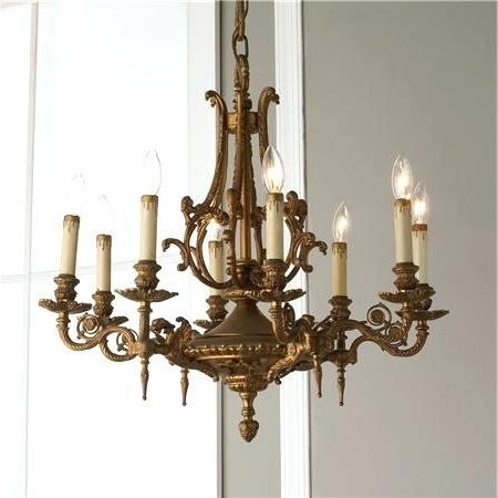 Latest Old Brass Chandeliers Regarding Antique Chandeliers Sale Endearing Antique Brass Chandelier For (Photo 1 of 10)