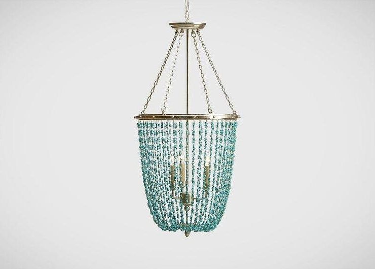 Latest Turquoise Beaded Chandeliers High Amp Diy Apartment Therapy With Regard To Small Turquoise Beaded Chandeliers (Photo 3 of 10)