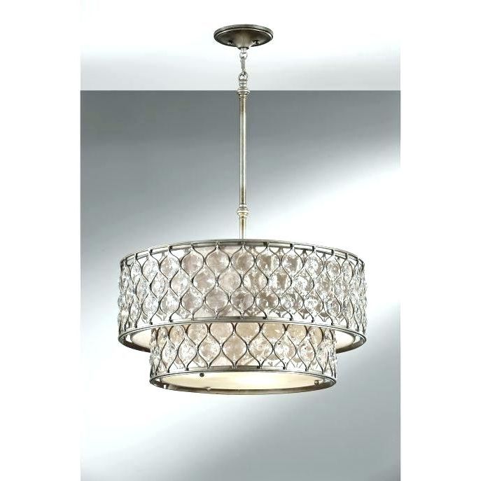 Linen Chandeliers With Preferred Linen Shade Chandelier Linen Chandelier Shade Medium Size Of (View 7 of 10)