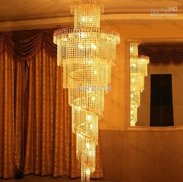 Long Chandelier Lights Intended For Widely Used Nimi32 Modern Stair Lights K9 Crystal Ball Chandelier Light Long (Photo 8 of 10)