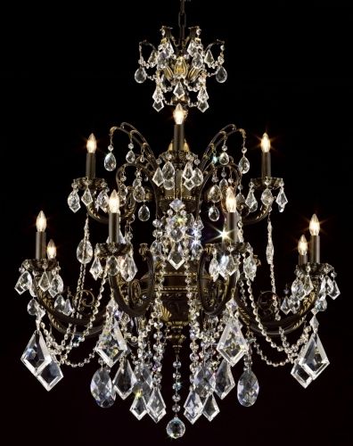Most Current Crystal And Brass Chandelier Intended For Bronze And Crystal Chandelier – Antique Brass Chandelier Asfour (View 5 of 10)