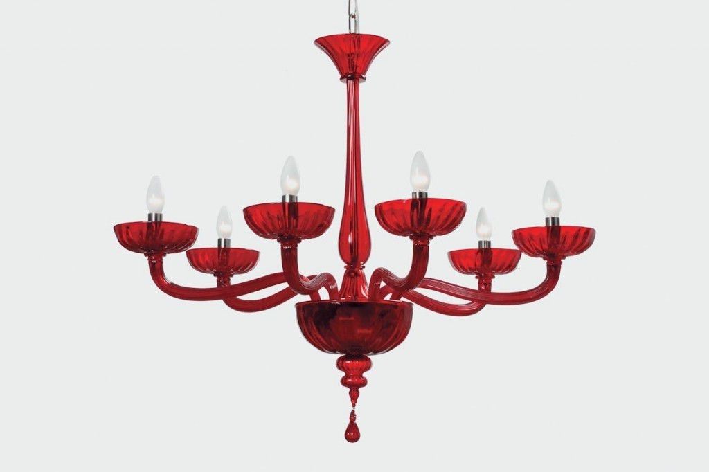 Most Popular Small Red Chandelier Regarding Murano Glass Red Chandelier Editonline Intended For Brilliant (View 10 of 10)