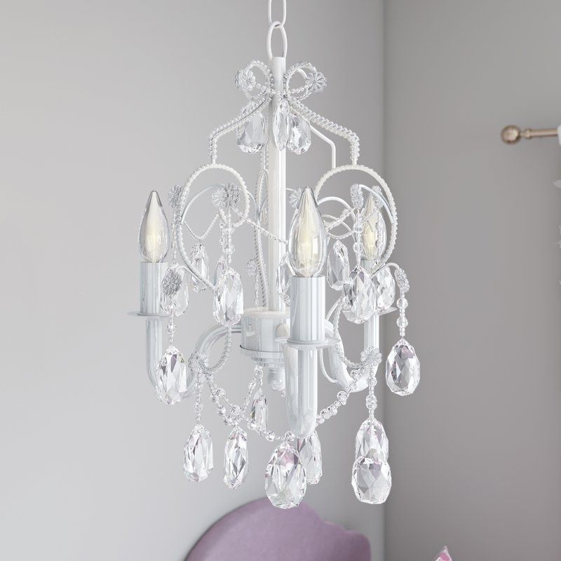 Most Recent Viv + Rae Caden 3 Light Crystal Chandelier & Reviews (View 10 of 10)