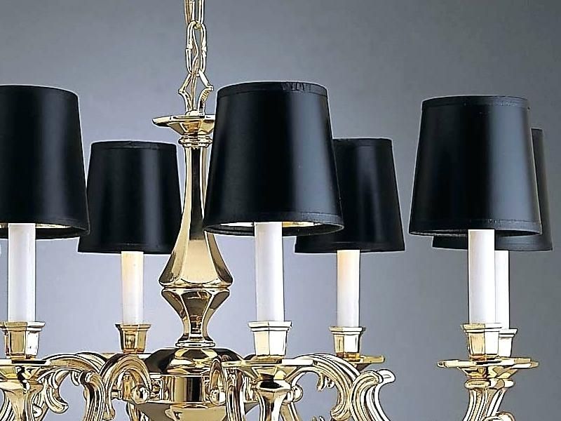 Most Recently Released Black Chandeliers With Shades With Black Mini Chandelier Lamp Shades Cles Small Black Chandelier Lamp (View 4 of 10)