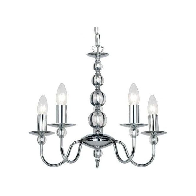Most Recently Released Endon Lighting Chandeliers Regarding Endon Lighting Classic Flemish Style 5 Light Chandelier In Polished (Photo 8 of 10)