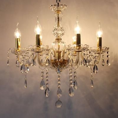 Most Up To Date Candle Light Chandelier Regarding Bedroom 6 Arms Mini Led Candle Chandelier Light Modern Crystal (View 3 of 10)