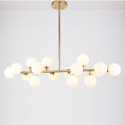 Most Up To Date Lateral Chandelier Globe Modern White – Beautifulhalo Inside Modern White Chandelier (Photo 1 of 10)