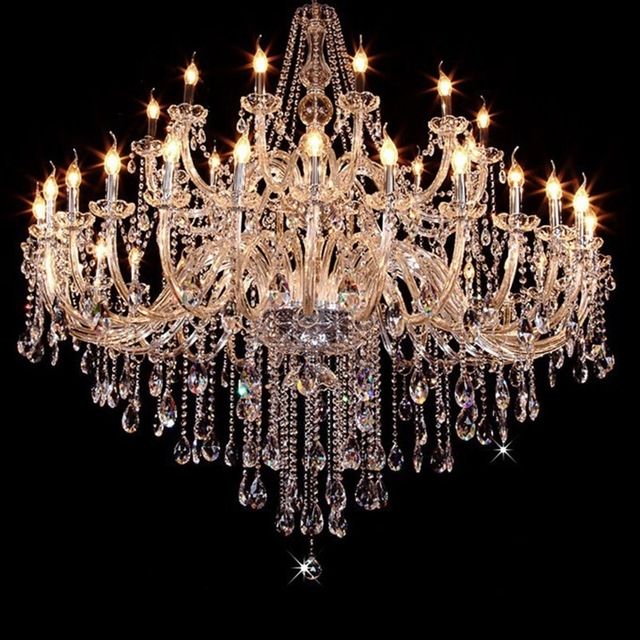 Most Up To Date Led Lamps Large Crystal Chandelier Modern Big Candle Chandeliers 40 Regarding Large Crystal Chandeliers (View 4 of 10)