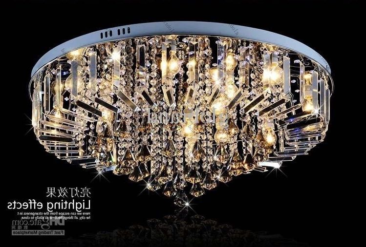 Newest Dia 60cm/80cm Led Rgb Chandelier Modern Crystal Chandeliers Lamp For Short Chandelier (Photo 1 of 10)