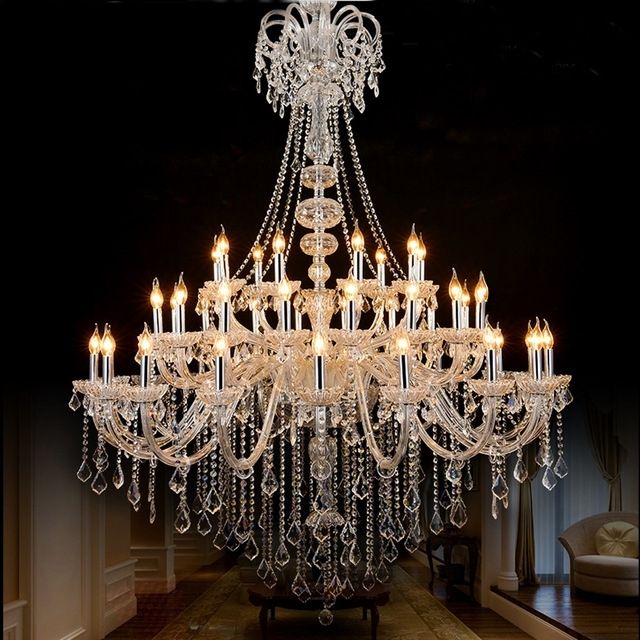 Newest Maria Theresa Crystal Chandeliers Foryer White Large Chandelier With Regard To Large Chandeliers (View 3 of 10)