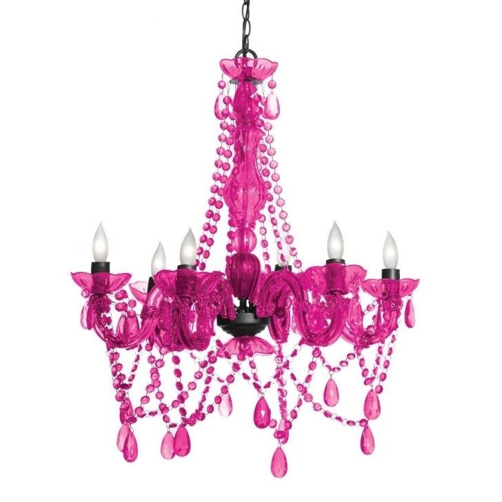 Pink Plastic Chandeliers In Widely Used Plastic Chandelier Crystals How Toic Black Chandeliers Large For (Photo 7 of 10)