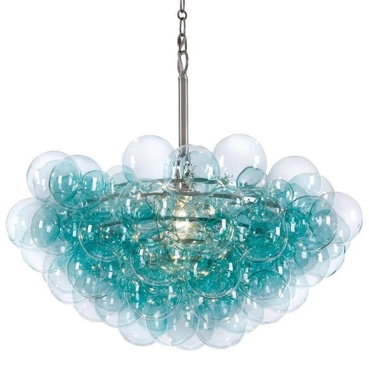 Pinterest Intended For Most Recent Turquoise Bubble Chandeliers (Photo 1 of 10)