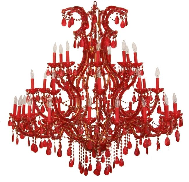 Red Chandeliers With Regard To Current Chandelier, Chandeliers, Crystal Chandelier, Crystal Chandeliers (Photo 2 of 10)