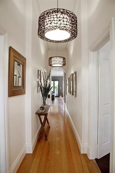 Repetition Works Very Well In A Long Narrow Space. Repeat Light For Most Up To Date Small Hallway Chandeliers (Photo 6 of 10)