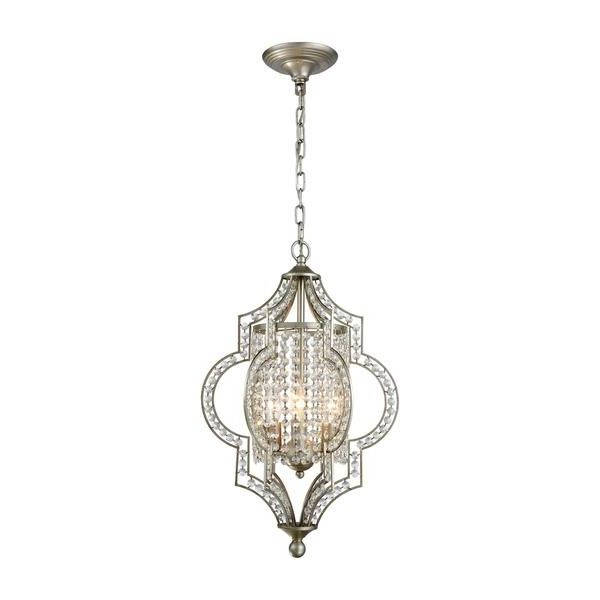 Silver 3 Light Chandelier For Most Up To Date 3 Light Crystal Chandeliers (View 8 of 10)