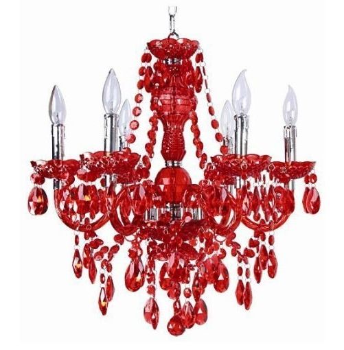 Small Red Chandelier In Best And Newest Small Red Chandelier – Thejots (View 5 of 10)