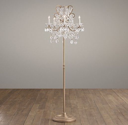 Standing Chandelier Floor Lamp Shades Pics 64 Cool Lamps Intended Regarding Best And Newest Chandelier Standing Lamps (Photo 3 of 10)