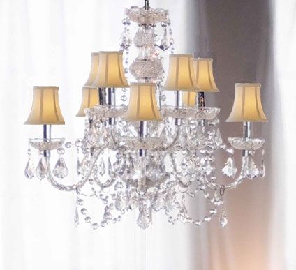 Trendy Chandelier With Shades And Crystals Inside Under 300 Chandelier Chandeliers, Crystal Chandelier, Crystal (Photo 6 of 10)
