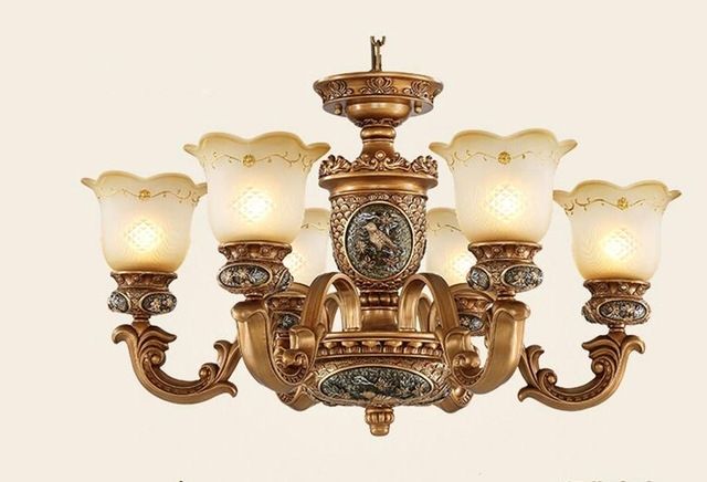 Vintage Chandelier Pertaining To Current European Style Antique Chandeliers Lamps 6 Lights Bedroom Dining (View 3 of 10)