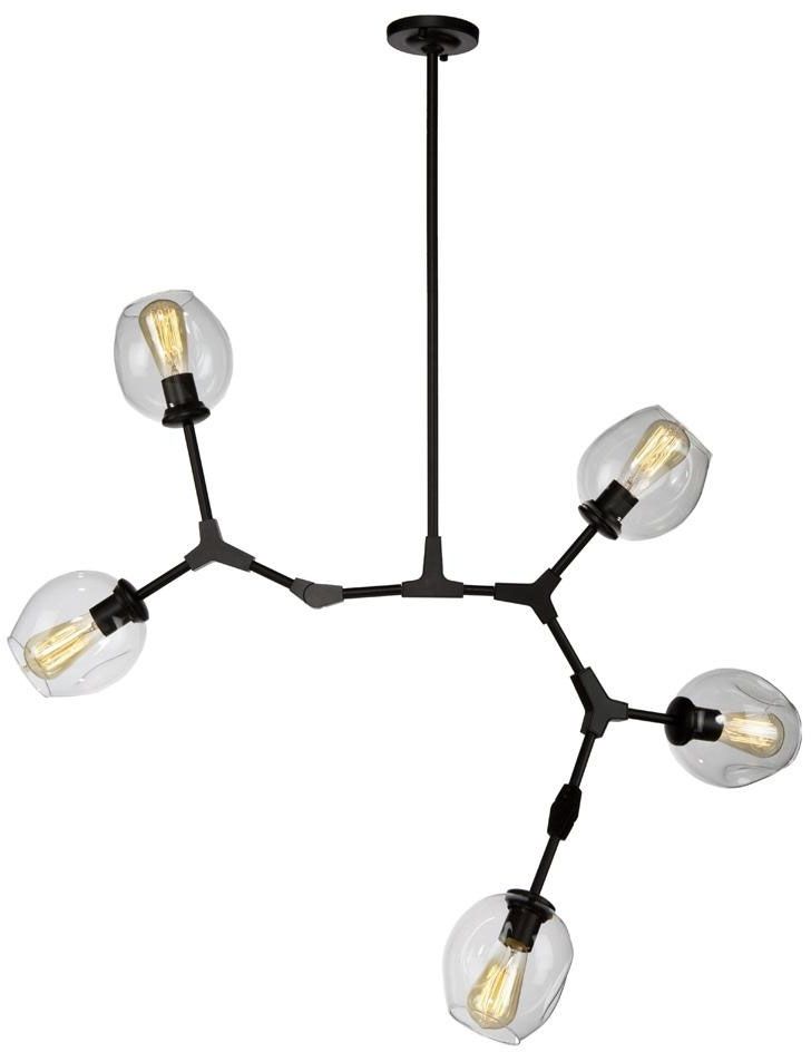 Well Known Contemporary Black Chandelier Throughout Artcraft Ja14025bk Organic Contemporary Black Chandelier Lighting (View 9 of 10)