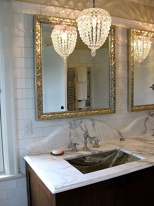 Well Known Crystal Chandelier Bathroom Lighting Throughout Lighting Idea (Photo 1 of 10)