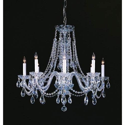 Well Known Crystorama Lighting Group Traditional Crystal Polished Chrome Eight In Traditional Crystal Chandeliers (Photo 6 of 10)