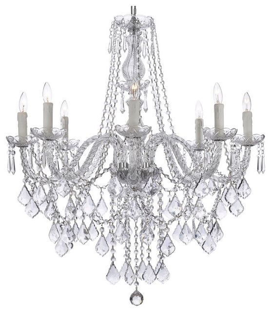 Widely Used Charming Traditional Crystal Chandeliers Nancy 8 Light Crystal Within Traditional Crystal Chandeliers (Photo 1 of 10)