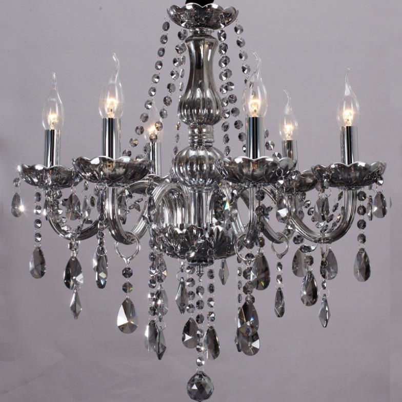 Widely Used Grey Crystal Chandelier Portisheadkitchensco Regarding Stylish Pertaining To Grey Crystal Chandelier (View 9 of 10)