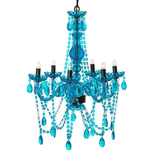 Widely Used Turquoise Chandelier Crystals Inside Amazon: 3c4g Chandelier, Turquoise: Home & Kitchen (View 3 of 10)