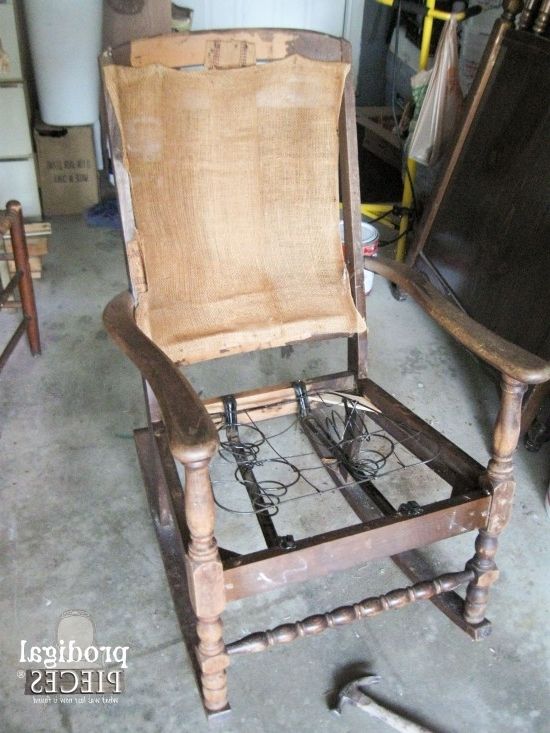 2018 Rocking Chairs With Springs For Upholstered Rocking Chair Redo – Prodigal Pieces (Photo 3 of 20)