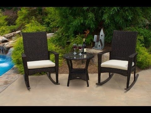 All Weather Patio Rocking Chairs Inside Well Known All Weather Wicker Rocking Chairs~outdoor Wicker Rocking Chair (Photo 2 of 10)