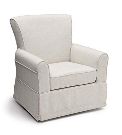 Amazon: Delta Children Upholstered Glider Swivel Rocker Chair Within Best And Newest Swivel Rocking Chairs (View 1 of 20)