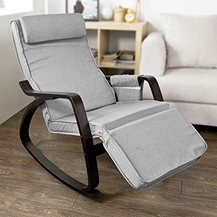 Amazon: Haotian New Relax Rocking Chair Lounge Chair With With Regard To Latest Rocking Chairs With Footrest (Photo 6 of 20)